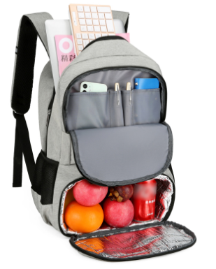 Waterproof Laptop and Lunch Backpack with USB Port – Multi-Compartment Travel Bag