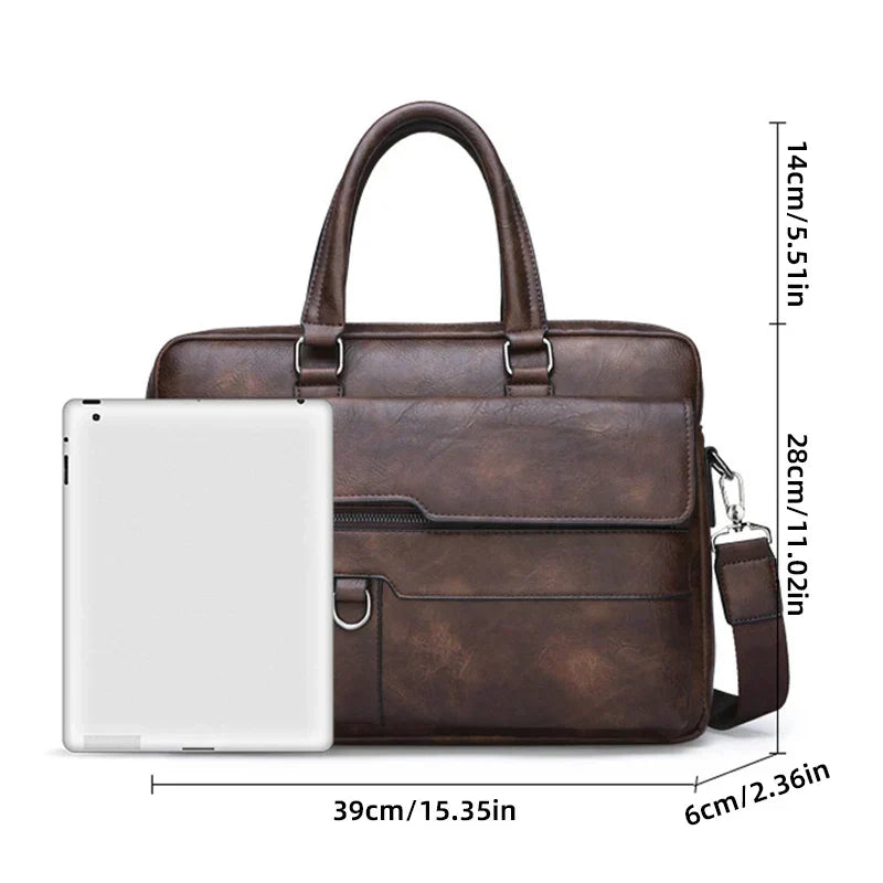 Elegant Leather Shoulder Bag for Men