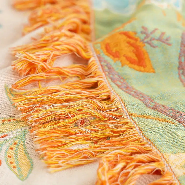 Floral Boho Blanket for Cozy Comfort and Stylish Living