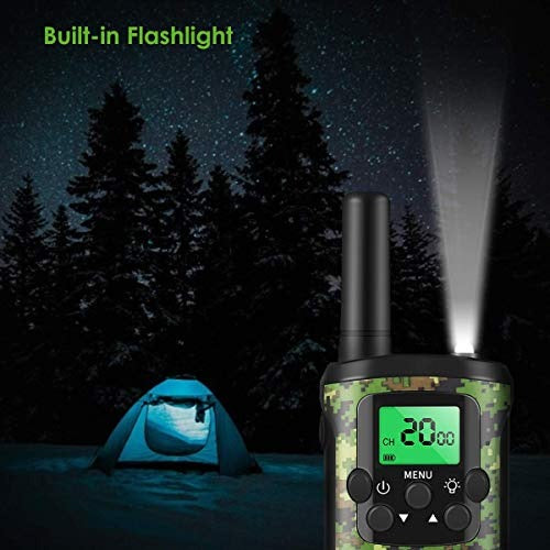 Walkie Talkies for Kids | 22 Channels | 5 km Range | Green Camo