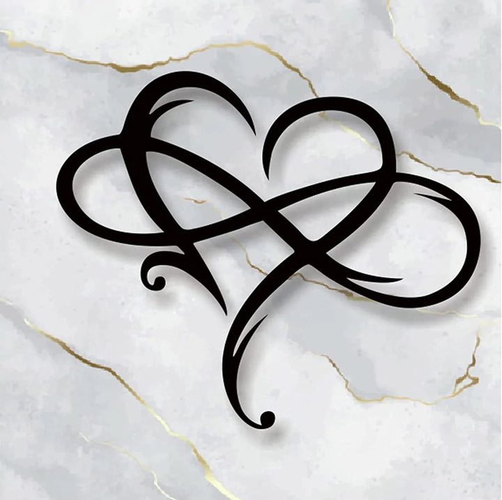 LoveBound - Elegant Heart and Infinity Symbol Wall Decoration