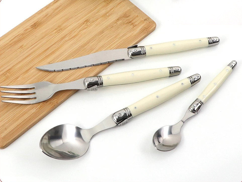 IvoryElegance – Luxury Laguiole Cutlery Set with Timeless Style