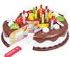 Plastic Cake Toy for Children for Counting, Cutting and Decorating