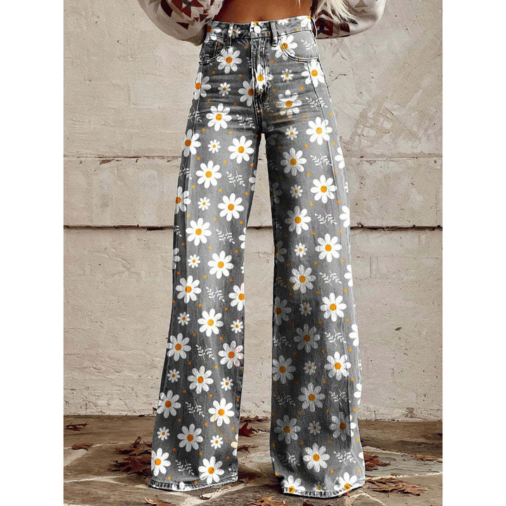 Women’s Long Pants – Ritan Floral & Solid Prints