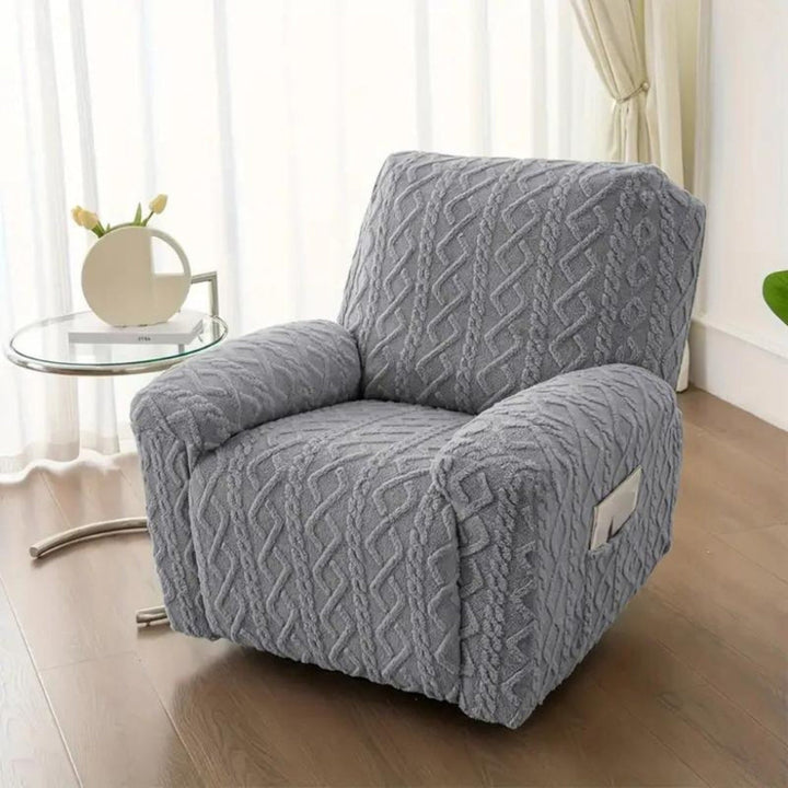 Soft, Non-Slip Winter Plush Recliner Sofa Cover