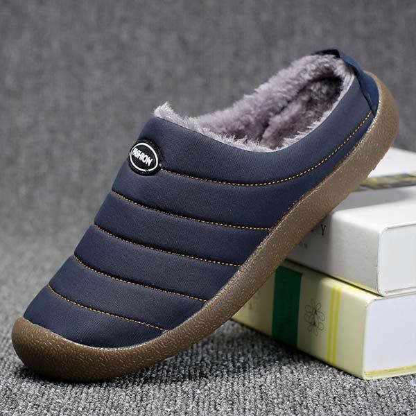 Warm Lined Men's Slippers - Lars