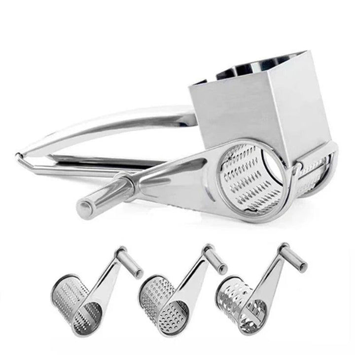 Manual Cheese Grater | Stainless Steel | Versatile Drums