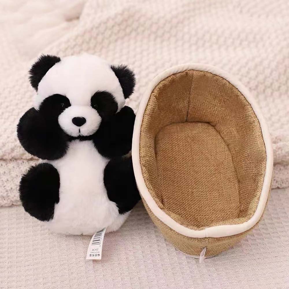 Plush Panda with Removable Basket – Soft Filling & Decorative – 20 cm