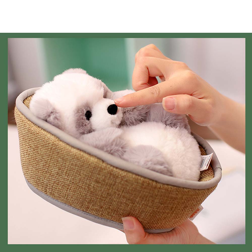Plush Panda with Removable Basket – Soft Filling & Decorative – 20 cm
