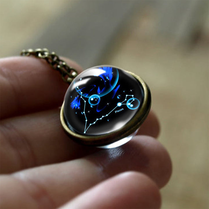 Glass Pendant of the 12 Zodiac Signs Protection – Sofia