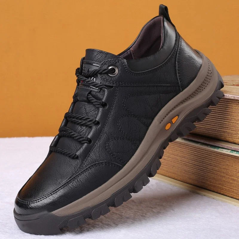 Men's Orthopaedic Leather Shoes, Comfortable and Waterproof