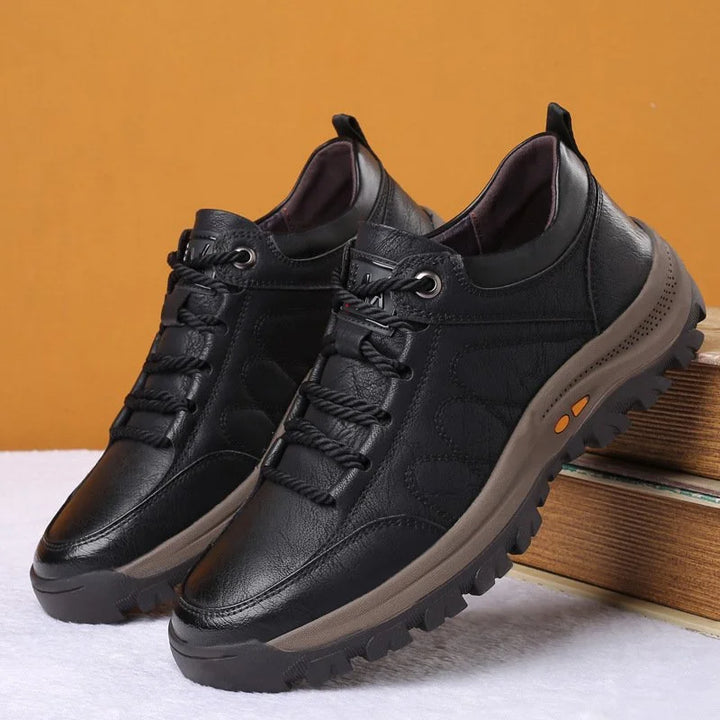 Men's Orthopaedic Leather Shoes, Comfortable and Waterproof