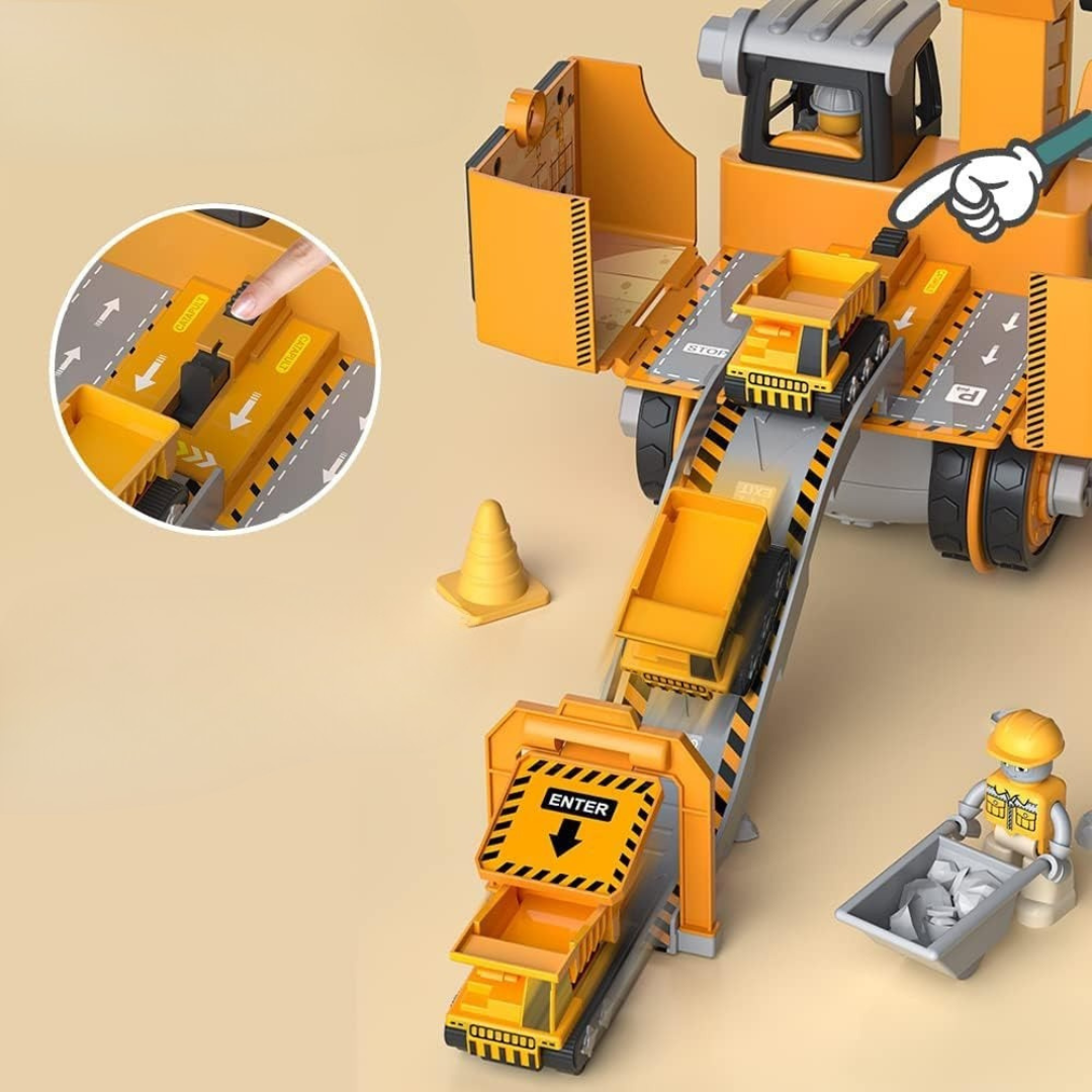 LittleBuilder Play Set - Truck, Excavator & Crane