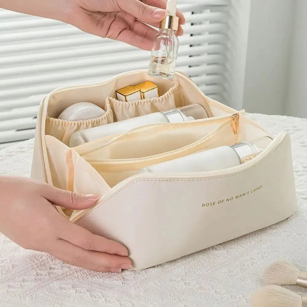 Zip Makeup Organiser – Luxury Cosmetic Bag for Travel