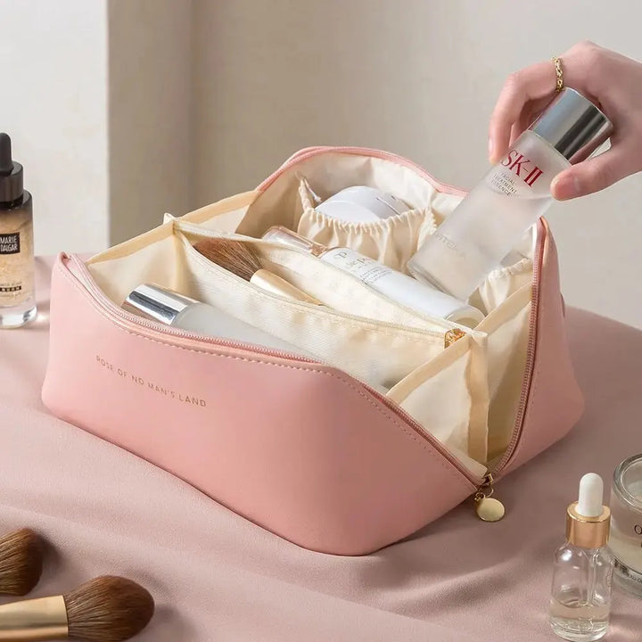 Zip Makeup Organiser – Luxury Cosmetic Bag for Travel