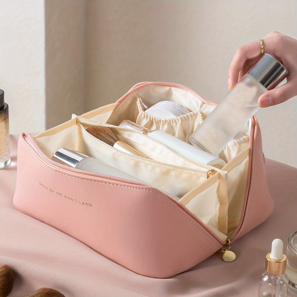 Zip Makeup Organiser – Luxury Cosmetic Bag for Travel