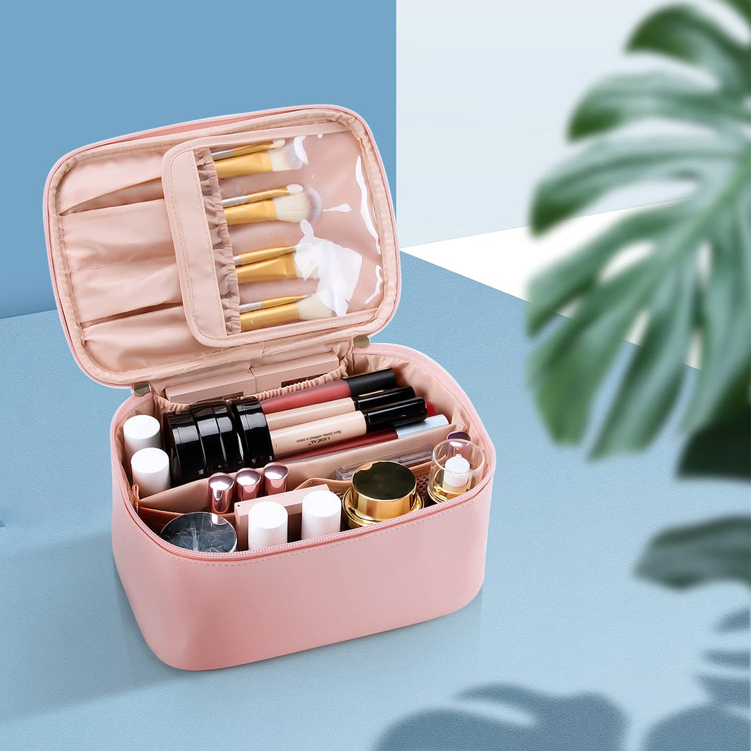 Tragbarer Make-up-Organizer mit Fächern
