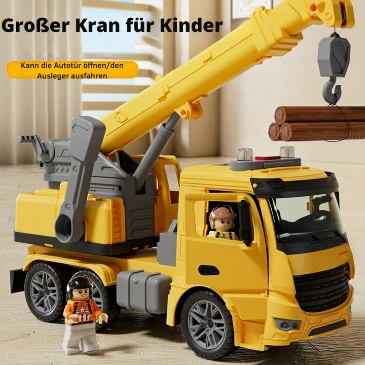 Toy Crane Truck with Sounds | Sturdy Design