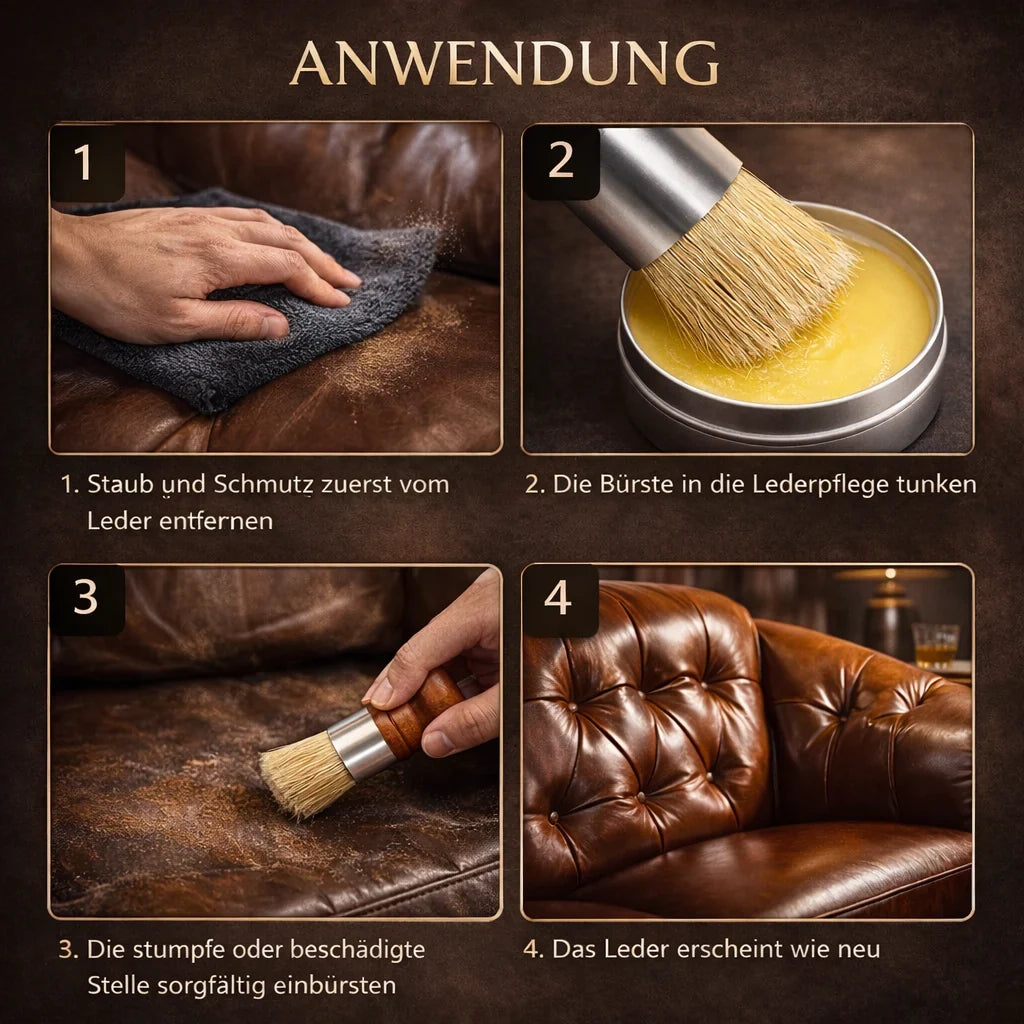 Leather Care for Sofas, Cars, Shoes and More | Leather Balm for Well-Kept Leather | PelleLucida