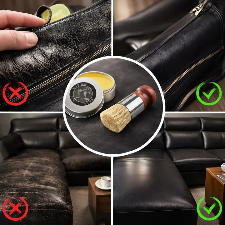 Lederpflege für Sofa, Auto, Schuhe und mehr | Lederbalsam für gepflegtes Leder | PelleLucida