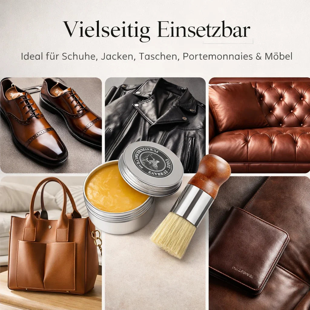 Lederpflege für Sofa, Auto, Schuhe und mehr | Lederbalsam für gepflegtes Leder | PelleLucida