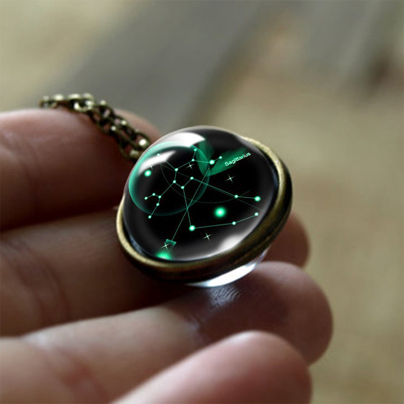 Glass Pendant of the 12 Zodiac Signs Protection – Sofia