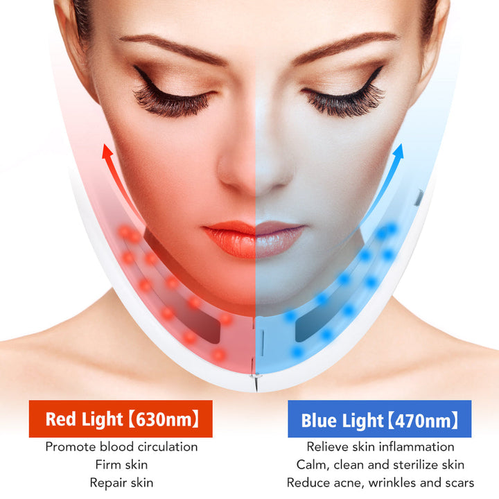 EMS Facial Slimmer with LED Therapy - Face Slimming and Double Chin Removal