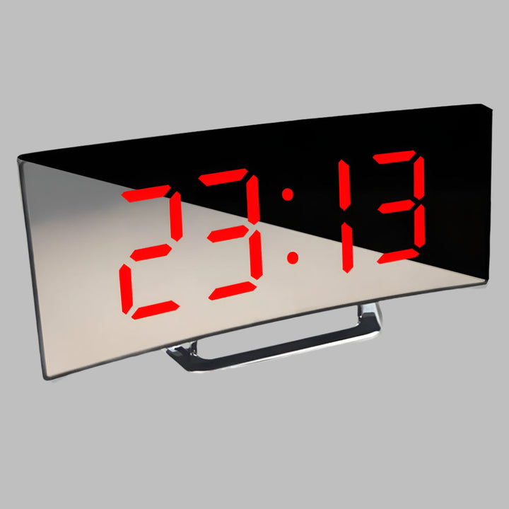 Curved LED Alarm Clock
