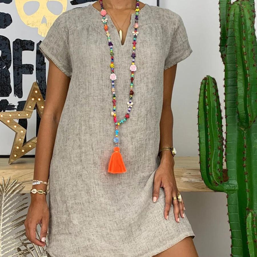 Lightweight Women's Dress - Comfortable Summer Style
