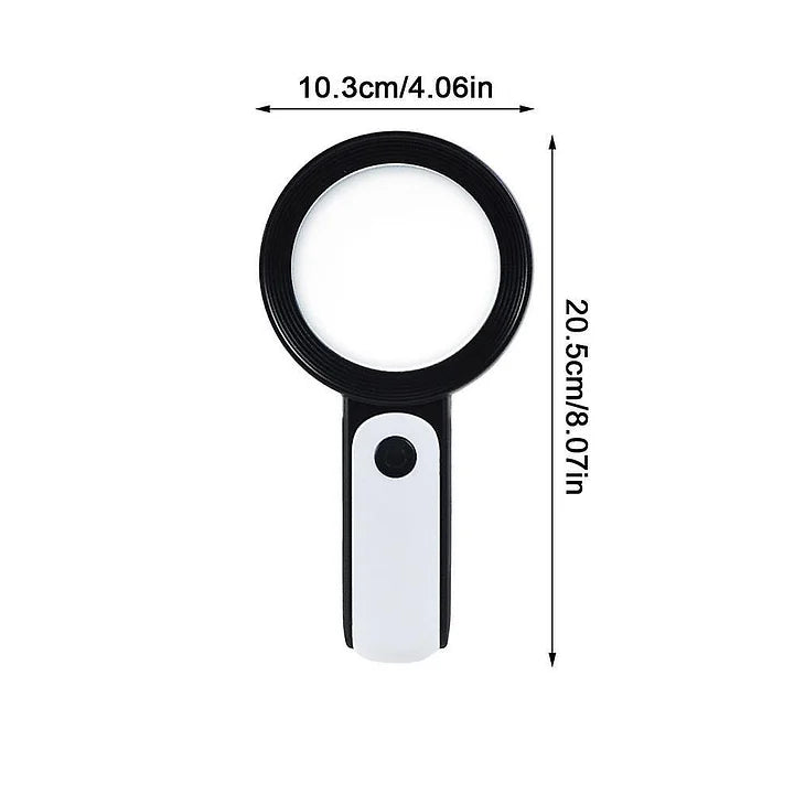 ZoomXpert 30x Portable Magnifying Glass for Seniors