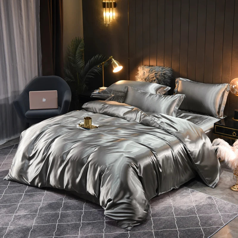 Luxuriöses Satin-Bettwäsche-Set - Seidenweich | Extremer Komfort