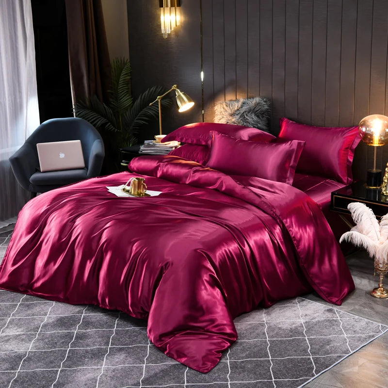Luxuriöses Satin-Bettwäsche-Set - Seidenweich | Extremer Komfort