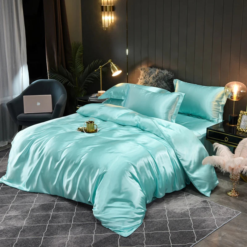 Luxuriöses Satin-Bettwäsche-Set - Seidenweich | Extremer Komfort