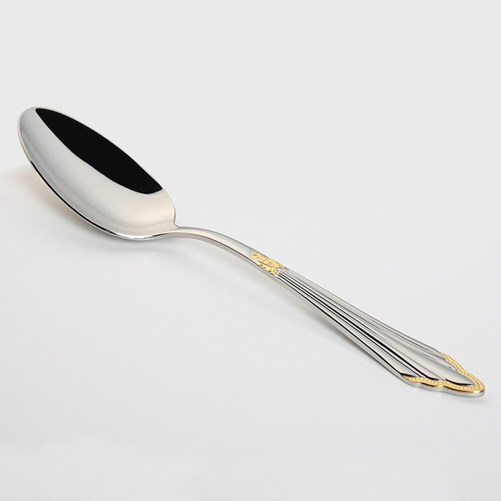 24 or 48-Piece Stainless Steel Cutlery Set with Gold Finish – GlowCut