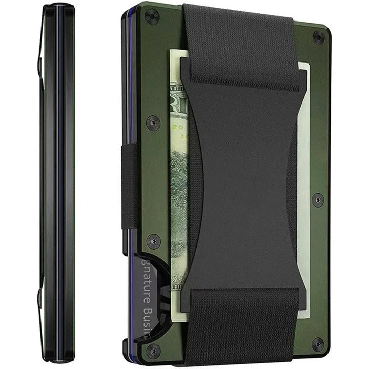 Matte Cobalt Titanium Wallet – Slim and Elegant RFID Wallet for Men and Women