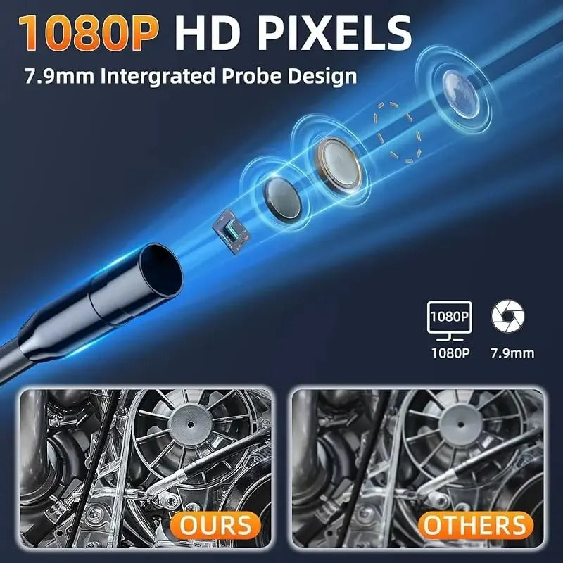 Industrial Endoscopic Inspection Camera – 1080P HD with 4.3-Inch Screen and Adjustable Lens