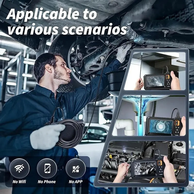 Industrial Endoscopic Inspection Camera – 1080P HD with 4.3-Inch Screen and Adjustable Lens