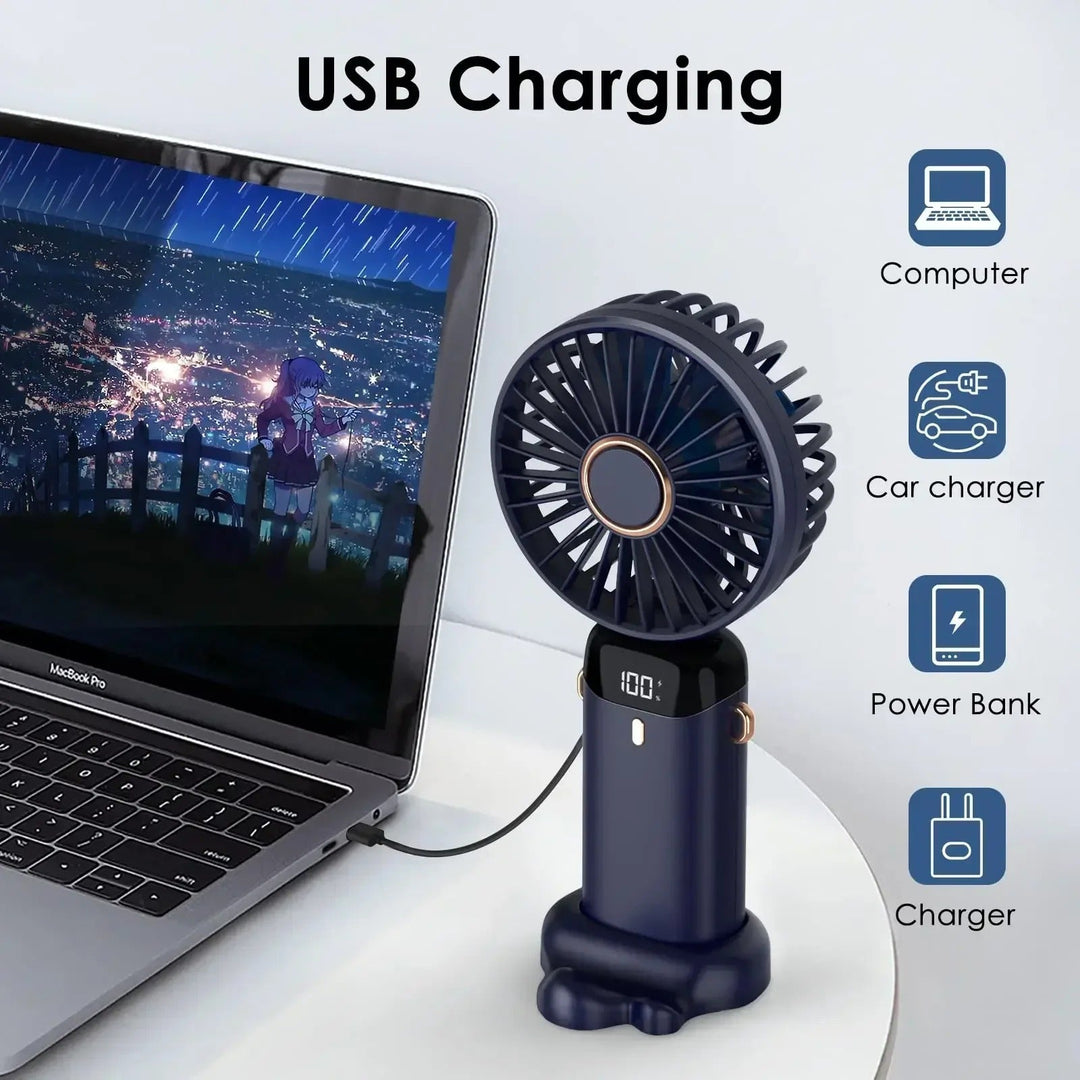 5000mAh Rechargeable Portable Fan