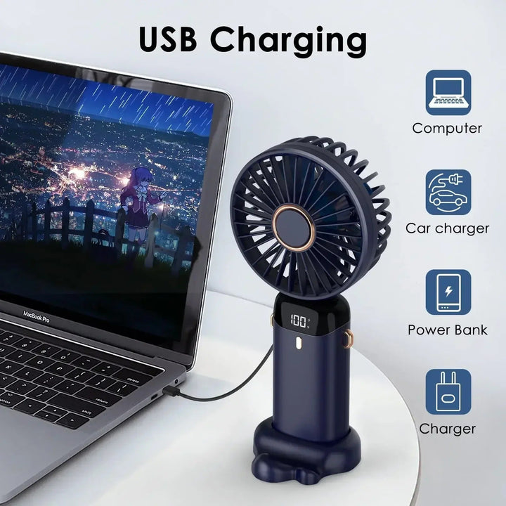 5000mAh Rechargeable Portable Fan