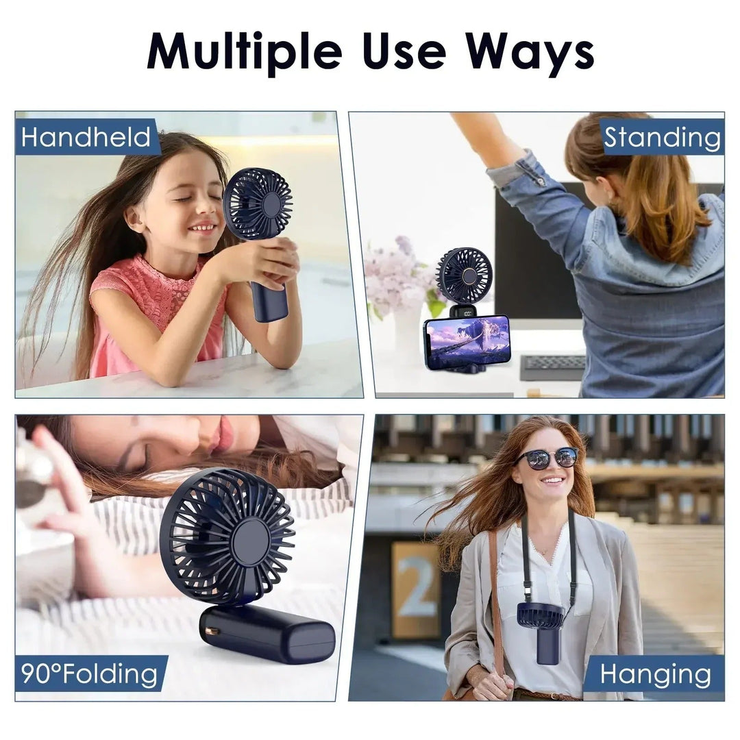 5000mAh Rechargeable Portable Fan