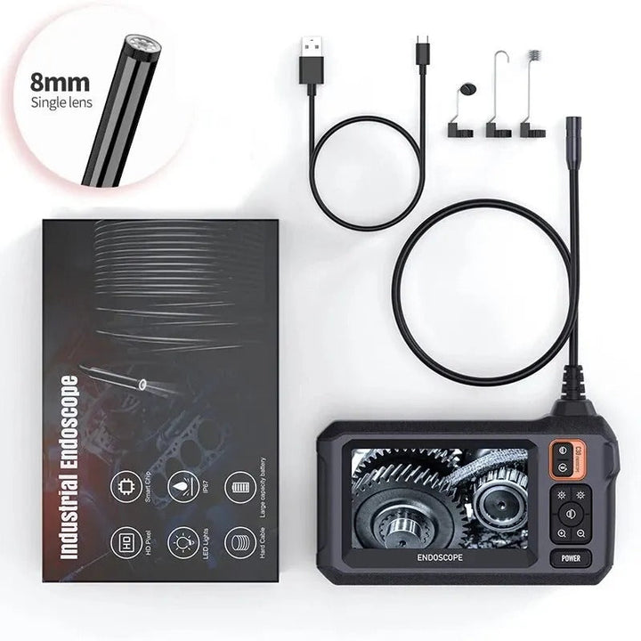 Industrial Endoscopic Inspection Camera – 1080P HD with 4.3-Inch Screen and Adjustable Lens