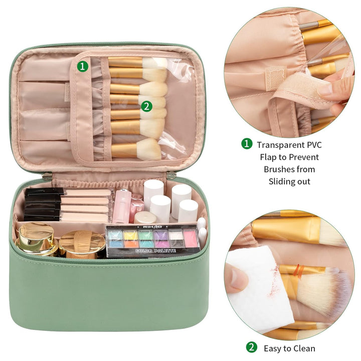 Tragbarer Make-up-Organizer mit Fächern