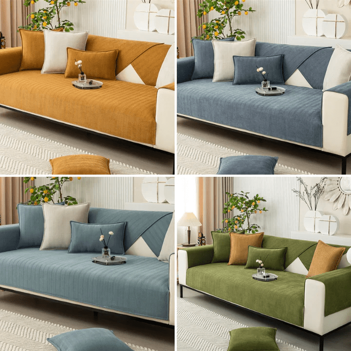 Ultra-smooth sofa cover - non-slip couch protector