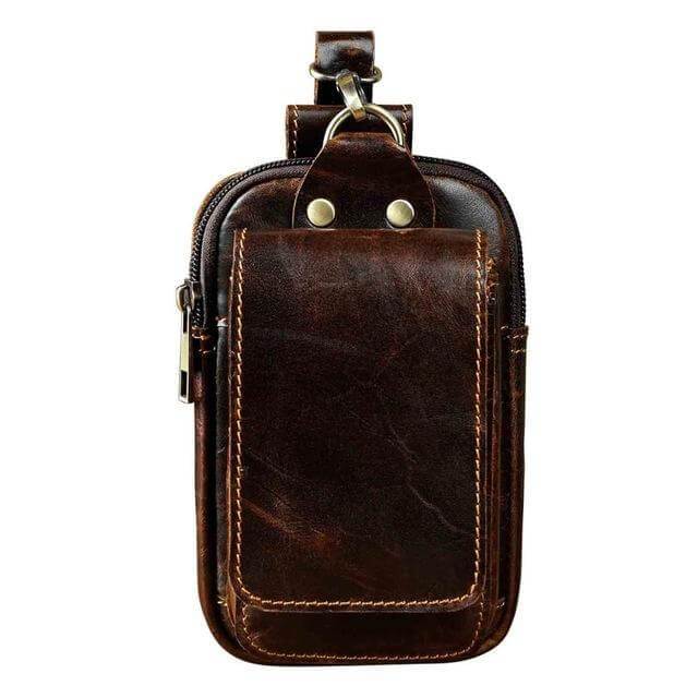 Men's High-Quality Leather Belt Bag - Guardian Leather