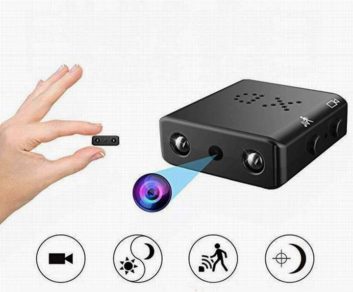 Mini HD Camera with Audio for Discreet Surveillance and Security