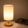 Modern Wooden Bedside Lamp | Dimmable & Remote Control