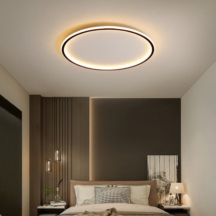 Scandinavian Round Ceiling Light with LED Glow