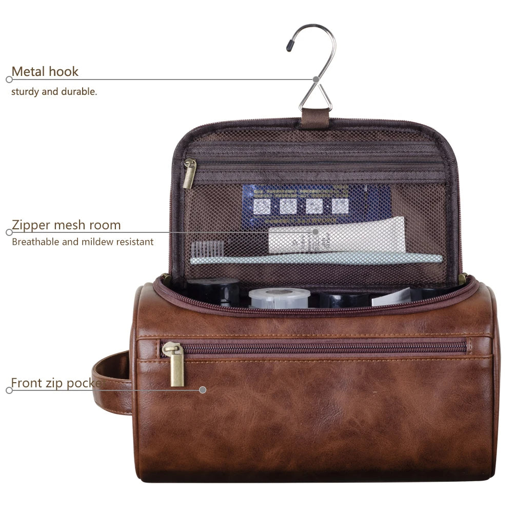 Premium Reise-Clutch aus Leder