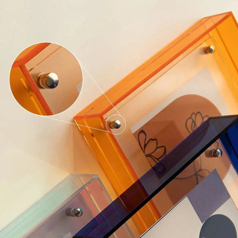 Hanging Acrylic Photo Frame | Contemporary Design for Wall and Table