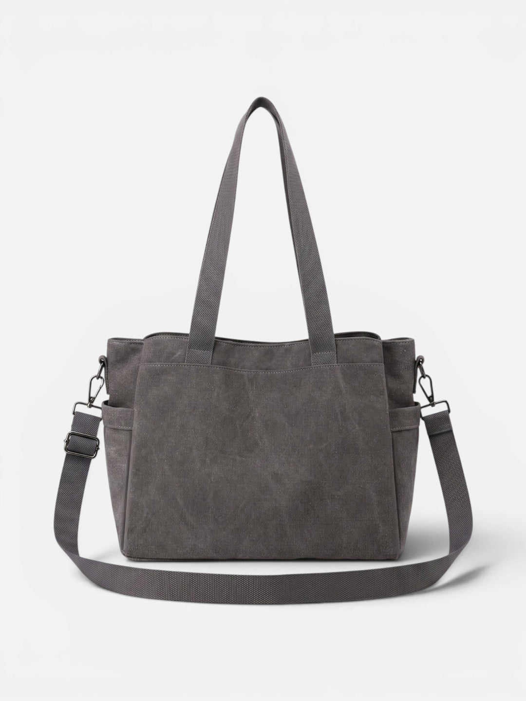 Women's Convertible Canvas Tote Bag with Shoulder Strap